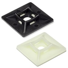 Kabelbinderbasis selbstklebend 2-Wege Kabel Reißverschluss Halterung mit optionalem Schraubloch