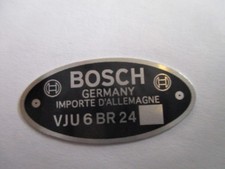Typenschild Schild Bosch VJU 6
