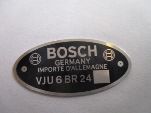 Typenschild schild bosch vju - bosch, 6