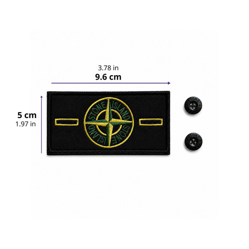 Stone island embroidered badge - island,