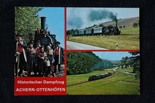 Postcard Germany Dampflok Lokomotive steam locomotive Eisenbahn railway Achern