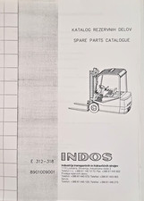 Indos Ersatzteilkatalog + Hinweis für sichere Wartung - Gabelstapler E312-318