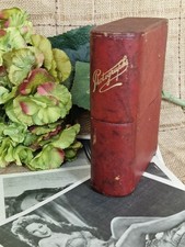 Viktorianische Kunstleder Fotobuch Box Schrank Karten Fotos Aufbewahrung