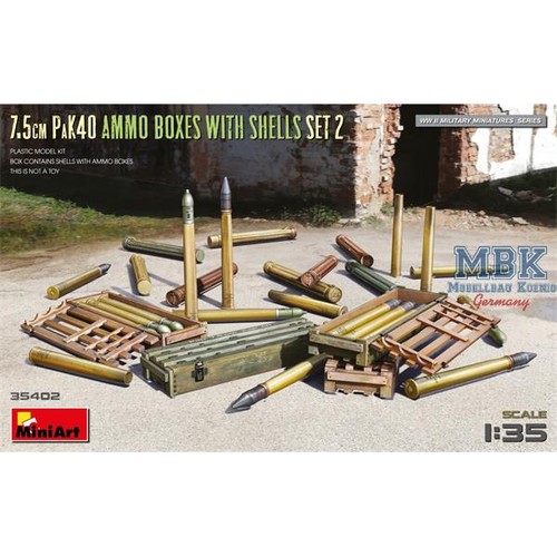 Miniart ma35402 5cm pak40 - 7.5cm,