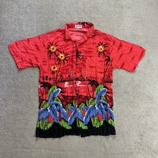 HAWAII Hemd Hawaiishirt Floral G XL Magnum Rockabilly Hawaiianer Aloha 27513 Rot