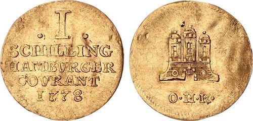 Hamburg schilling 1778 - schilling,