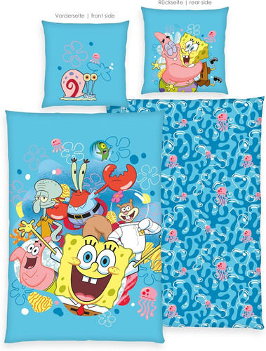 Spongebob wende bettwäsche - spongebob,