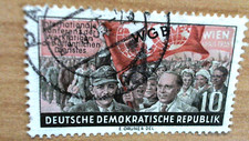 DDR Michel Nr. 452 ; Internationale Konferenz der Werktätigen (WGB) Datumstempel