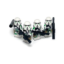 41st Elite Corps Airborne Troopers Star Wars Custom Lego Minifiguren Green Clone