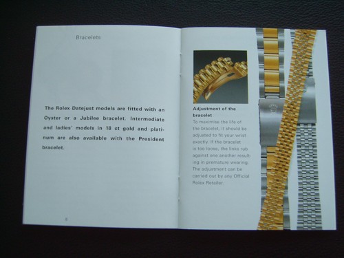 Rolex datejust booklet - datejust, von
