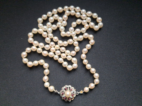 Akoya perlenkette mit - perlenkette,
