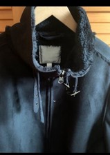 Schwarze FAKE-Velours Lederjacke“Amisu“Gr.40 mit Fell neu