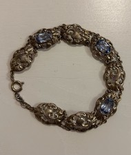 925 Silber Armband BLAUTOPAS