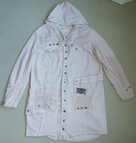 Damen sweat jacke longjacke - sweat-jacke,,