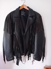 Lederjacke Fransen Motorrad