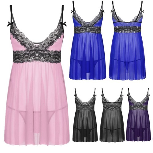 Herren sissy nachthemd mit - sissy,