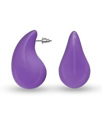 Tropfen Ohrstecker Ohrringe in pink blau grün rot schwarz weiß orange lila rosa 