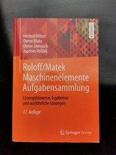 Roloff/Matek Maschinenelemente Aufgabensammlung Springer 17. Auflage