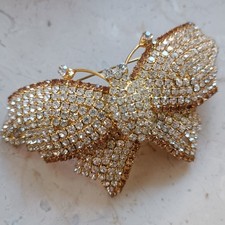 Vintage Rhinestone Butterfly