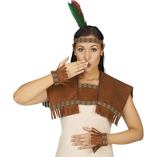 Damen indianerin kostüm set - damen, kostüm-set