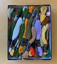 Stickgarn Perlgarn Konvolut 44 Stück MEZ Schürer vers. Farben