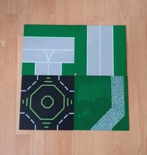 Lego City Basic Straßen Platten Grün Schwarz Platte 25,5x25,5cm 4st 32x32