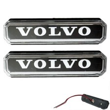 2x LED Begrenzungsleuchten Leuchte Volvo Logo Weiss LKW 12V 24V Seitenmarkierung
