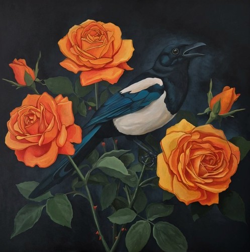 Gemälde malerei vogelmotiv - gemälde/malerei,
