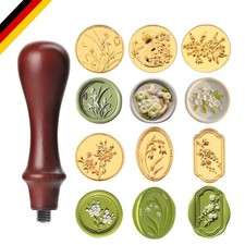 Blumen Wachssiegel Set mit