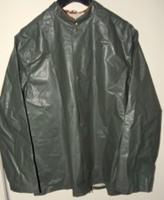 Glanz PVC gummierte Regenjacke Regenmantel Regen Jacke Mantel 46-48 / S-M