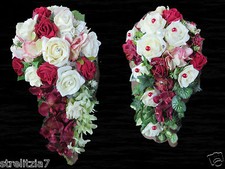 26. Exclusiv Brautstrauß Rosen Gesteck Hochzeit Brautstrauß Tropfen Biedermeier