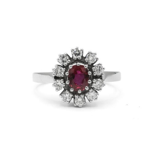 Ring mit rubin und - mit,