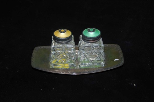 Menage salz pfeffer emaille - salz,