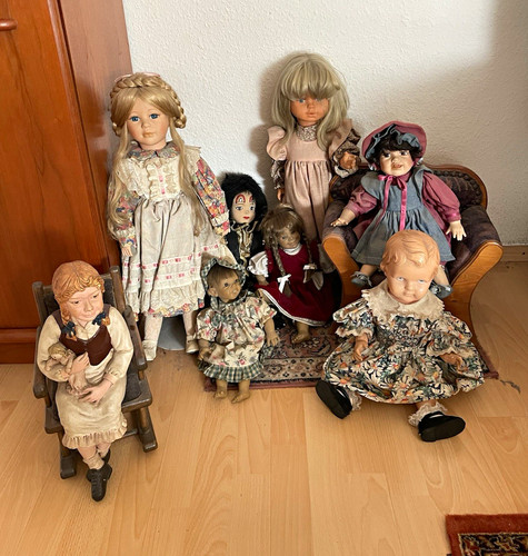 Spielpuppen konvolut cm - 6x, 55