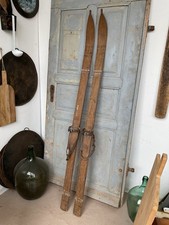 C0406 Alte Holzski | SKIER | SKI um 1920 | RAR | Super Winter Deko | ANTIK 176cm