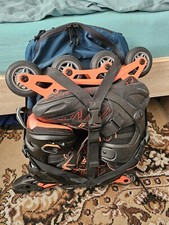 inline skates mit Rucksack
