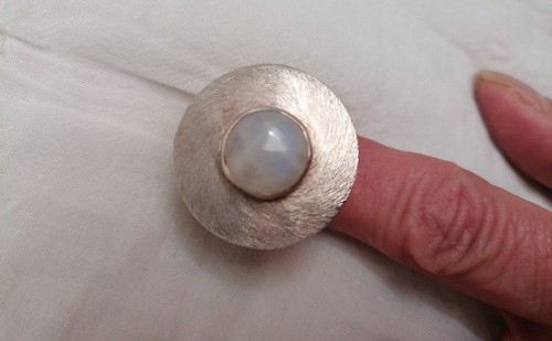 Mondstein ring 925 silber - ring,, gr