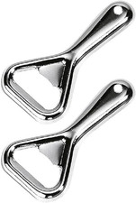 Flaschenöffner Kapselheber Metall Stahl Silber für Kronkorken 2 Stück