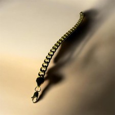 Goldenes Panzerarmband Cuban