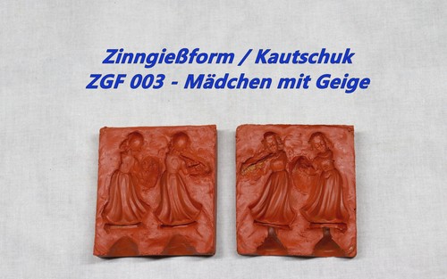 Zinngießform mädchen mit - mädchen,