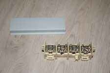 Hauptleitungsklemme Klemmleiste 4polig + Griffschutz für Hutschiene