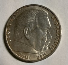 Silber 5 Mark Deutsches Reich 1936 A Paul von Hindenburg