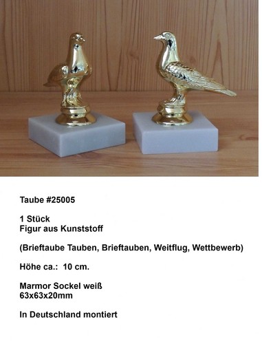 Taube figur auf marmor - auf,