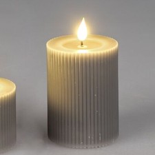 LED Kerze STREIFEN H. 10cm D