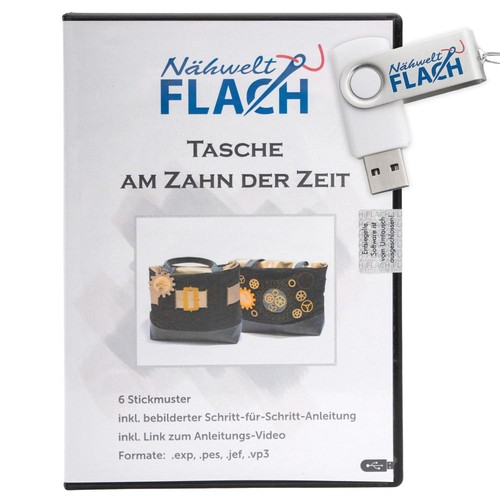 Nähwelt flach stickmuster - flach, usb