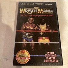 WWF WrestleMania 1 Hogan/Mr. T Coliseum Video VHS WF004 Rare Version