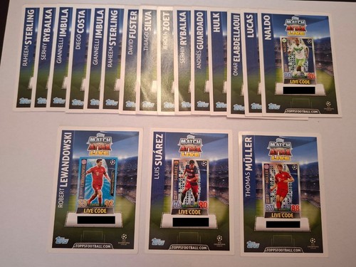 Topps match attax live karten - match,