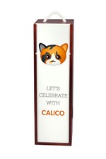 Schildpatt Weinkiste mit Katze