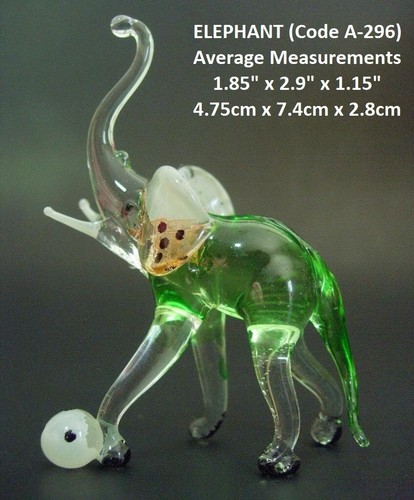 Mundgeblasenes glas elefant - mundgeblasenes,