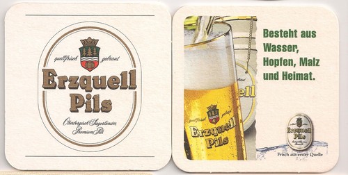 Erzquell pils bierdeckel - erzquell,